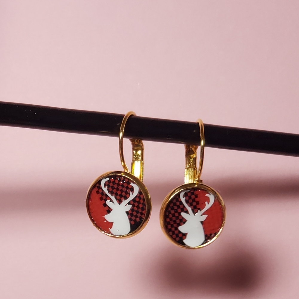Christmas Deer Earrings